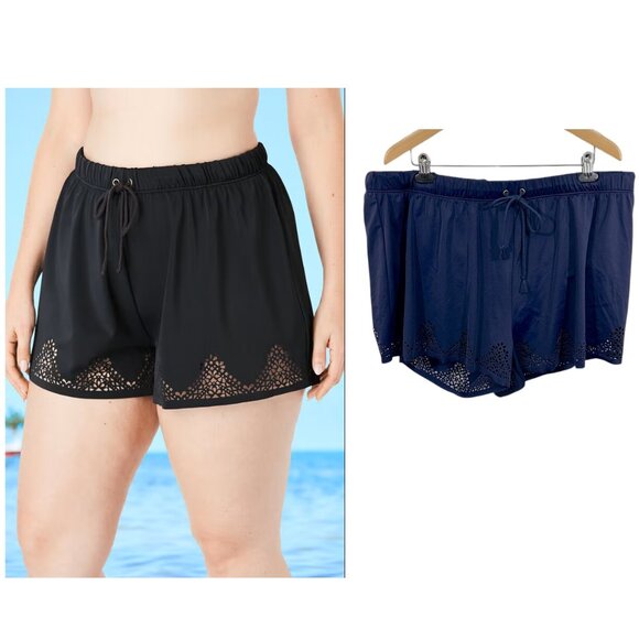 Swimsuits For All Swim Shorts Size 22 22/24 Navy Blue - Picture 1 of 12